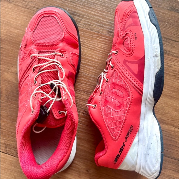 Wilson Rush Pro Junior Tennis Red Athletic Shoes - Picture 8 of 8